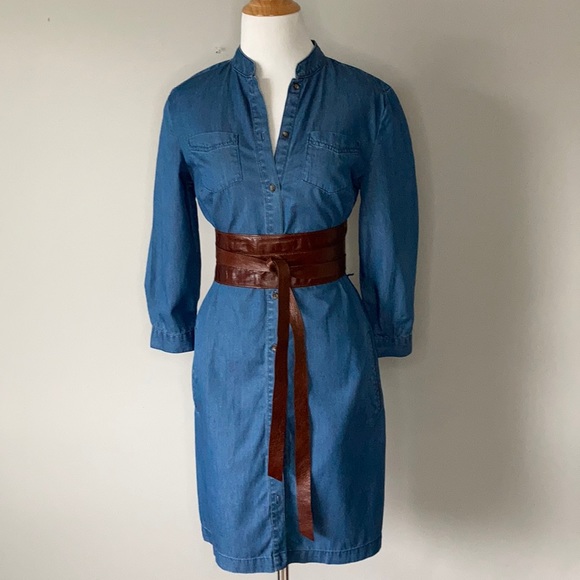 Tommy Hilfiger Dresses & Skirts - Tommy Hilfiger Pristine Denim Shirt Dress size 6
